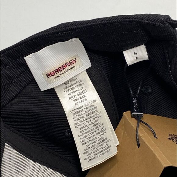 Burberry Horseferry-Motif Canvas Baseball Cap size S - Picture 7 of 9